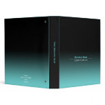 Simple Plain Modern Black & Aqua Gradient
