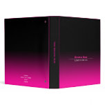Simple Plain Modern Black & Hot Pink Gradient