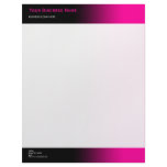 Simple Plain Modern Black & Hot Pink Gradient