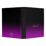 Simple Plain Modern Black & Purple Gradient