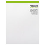 Simple plain modern elegant green letterhead #2