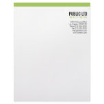 Simple plain modern elegant green letterhead #3