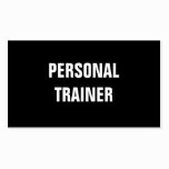 Simple & Plain Personal Trainer Business Card business cards