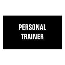 Simple & Plain Personal Trainer Business Card