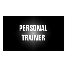 Simple & Plain Personal Trainer Business Card
