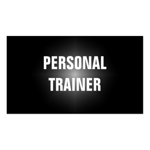 Simple & Plain Personal Trainer Business Card