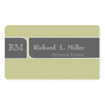 Simple Plain Sage Gray Business Card Template