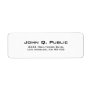 Simple Plain White Address Label