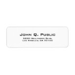Simple Plain White Address Label