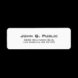 Simple Plain White Address Label