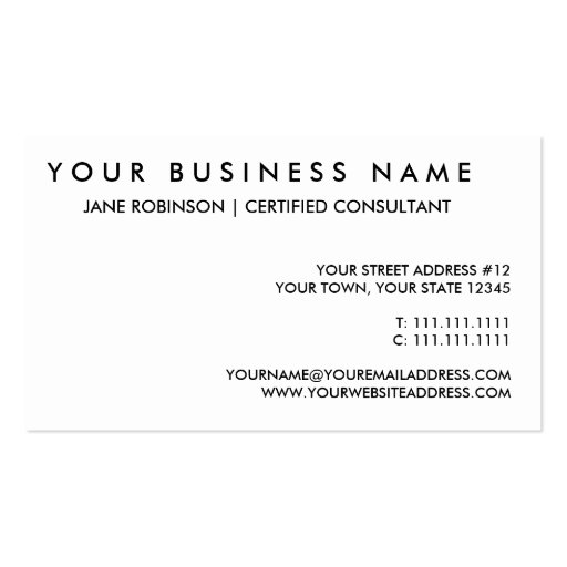 Simple Polka Dot Black and White Pattern Business Card Template (back side)