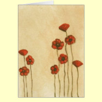 Simple Poppies cards