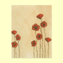 Simple Poppies postcards