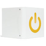 Simple Power Button 3 Ring Binder