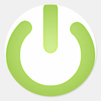 Power Button Stickers | Zazzle