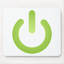 Simple Power Button Mouse Pads