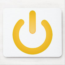 Simple Power Button Mouse Pad