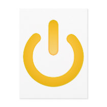 Simple Power Button Post Cards