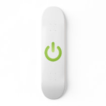 Simple Power Button Custom Skateboard