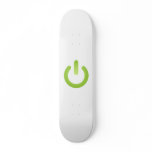 Simple Power Button Custom Skateboard