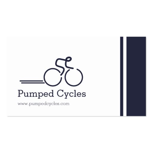 Simple professional bicycle business cards (front side)