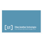 Simple professional blue white business cards business cards