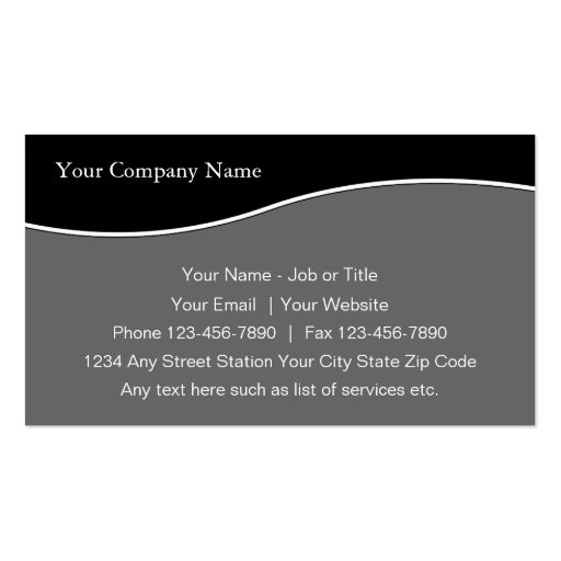 Simple Professional Business Cards (front side)
