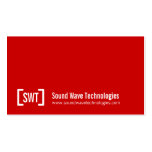 Simple professional red white business cards business cards