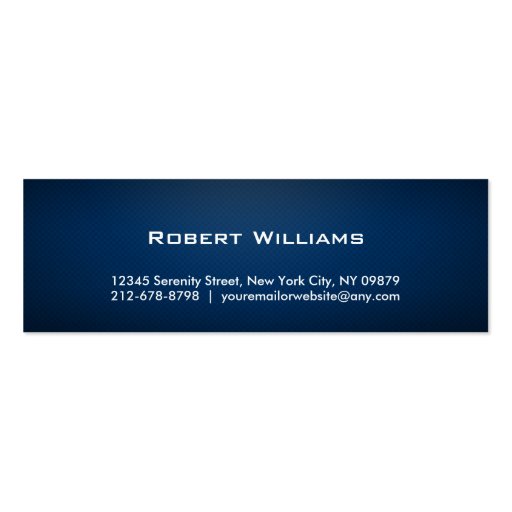 Simple Professional Skinny Business Cards (front side)