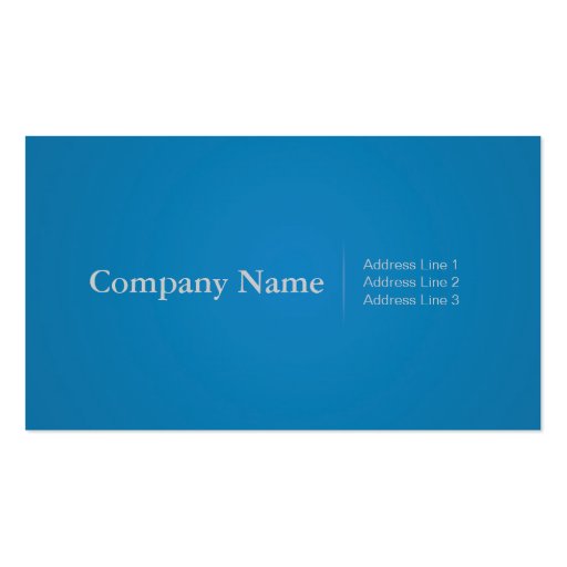 Simple Profressional Business Cards in Blue (front side)