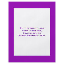 Simple purple flyers