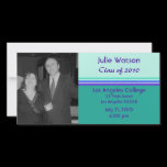 simple purple turquoise graduation