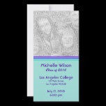 simple purple turquoise graduation