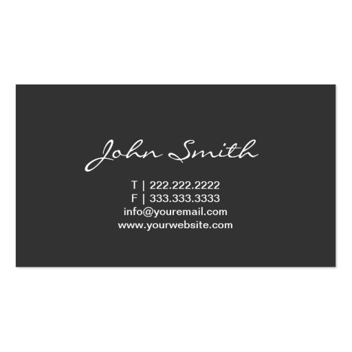 Simple Quote Marks Writer/Author Business Card (back side)