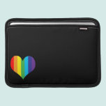 Simple Rainbow Heart ipad sleeves