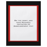 simple red black border flyers