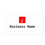 Simple Red Box Economist Business Card Simple Red Box Economist Business Card