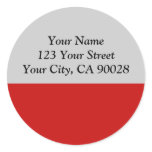 simple red color stickers