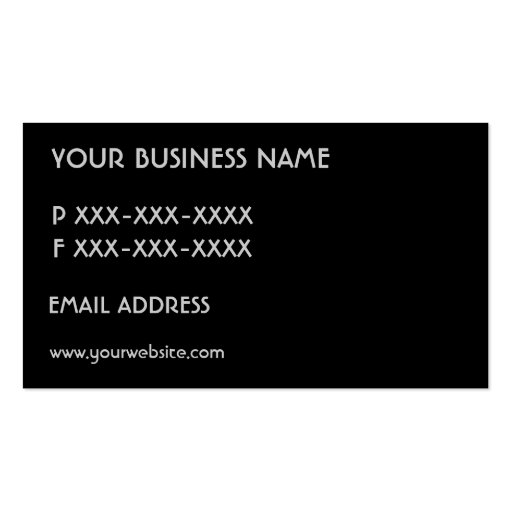 Simple red fade custom monogram cards business card (back side)