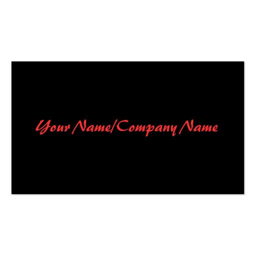 Simple Red Graphic Business Card (back side)