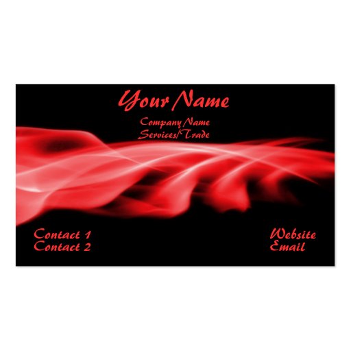 Simple Red Graphic Business Card (front side)