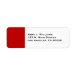 simple red labels