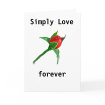 simple red rose cards by Libby simple red rose cards