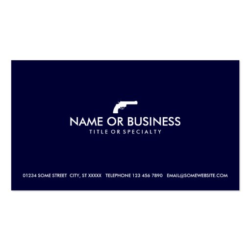 simple revolver business cards (front side)