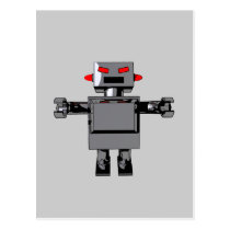 Simple Robot Postcard postcards