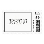 Simple RSVP Wedding Postage Stamp