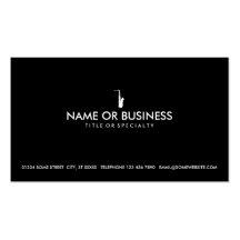 simple saxophone business cards