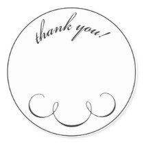 simple scroll thank you stickers by kristenlhenschen simple scroll thank you stickers