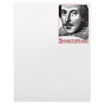 Simple Shakespeare Logo Custom Letterhead