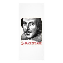 Simple Shakespeare Logo Rack Card Template